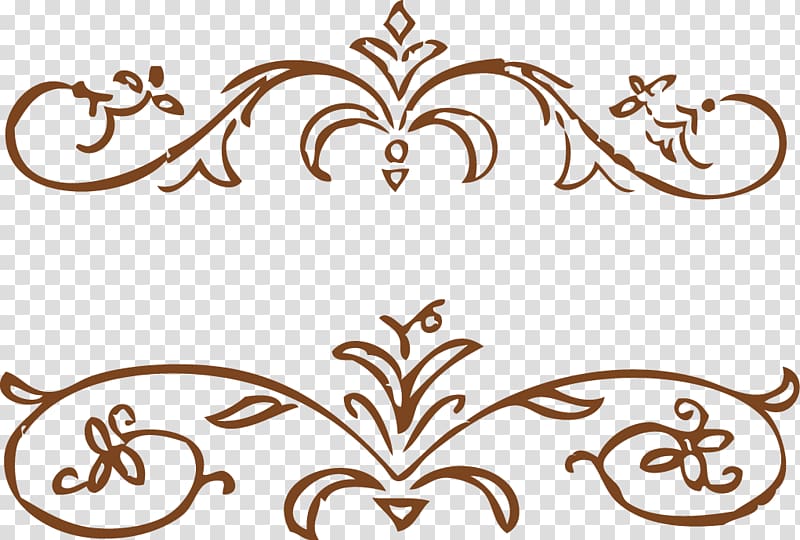 brown floral boarders, Wire-frame model , creative design edging floral frame icon transparent background PNG clipart