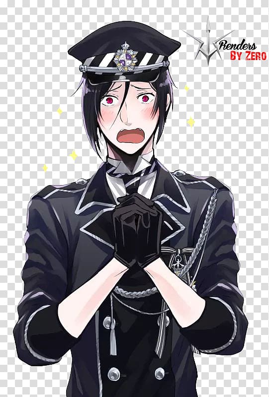 Sebastian Michaelis Ciel Phantomhive Black Butler Anime, sebastian transparent background PNG clipart