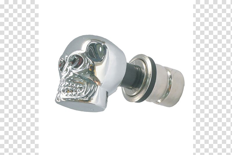 Car Silver Cigarette lighter receptacle Skull, SKULL RACING transparent background PNG clipart