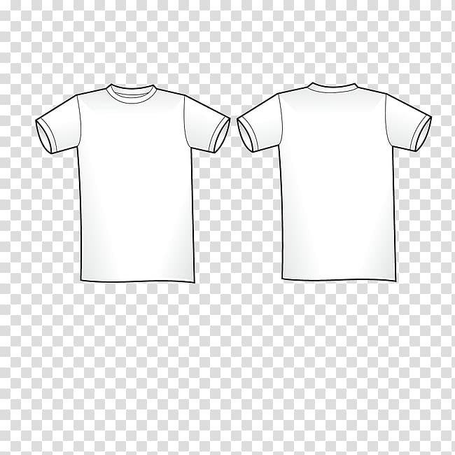 T-shirt Shoulder White Collar Sleeve, White T-shirt transparent background PNG clipart