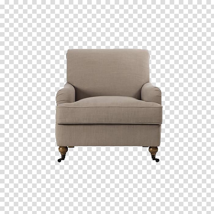 Club chair Living room Upholstery Linen, Postmodern Armchair transparent background PNG clipart