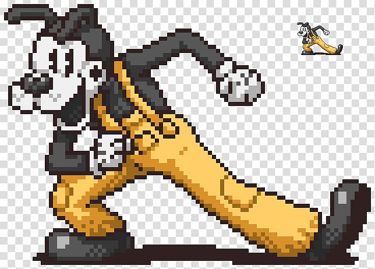 Bendy and the Ink Machine Sprite Pixel art EarthBound, sprite transparent background PNG clipart