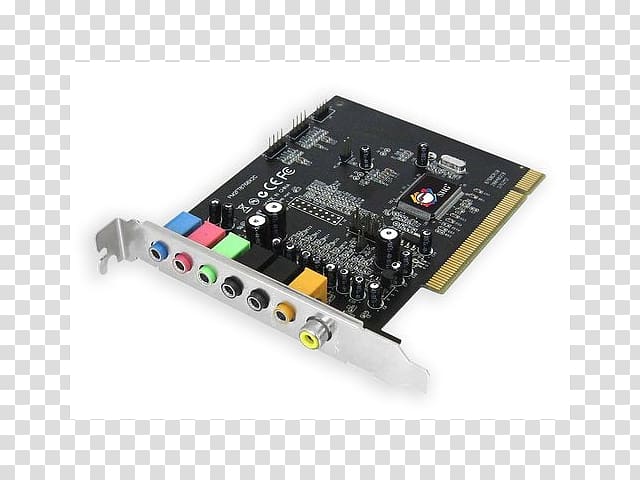 Sound Cards & Audio Adapters 7.1 surround sound Conventional PCI Sound Blaster, Sound Card transparent background PNG clipart