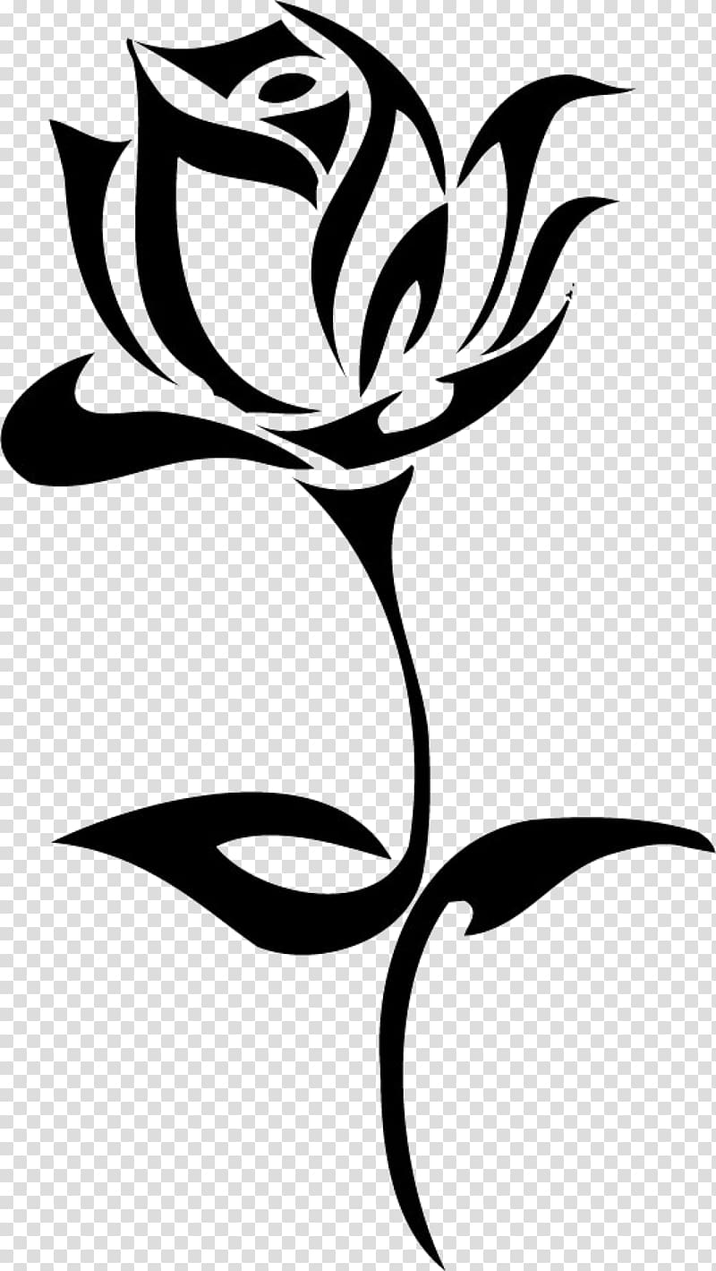 black rose , Tattoo artist Flash Rose , pisces transparent background PNG clipart