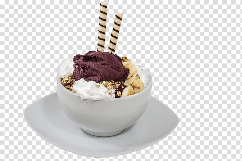 Sundae Açaí na tigela Chocolate ice cream Amazon rainforest, ice cream transparent background PNG clipart