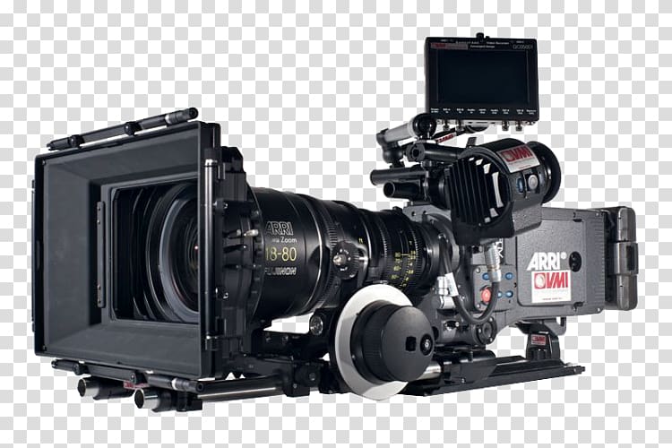 Movie camera Film Cinema, Film Camera, black video camcorder on stand  transparent background PNG clipart