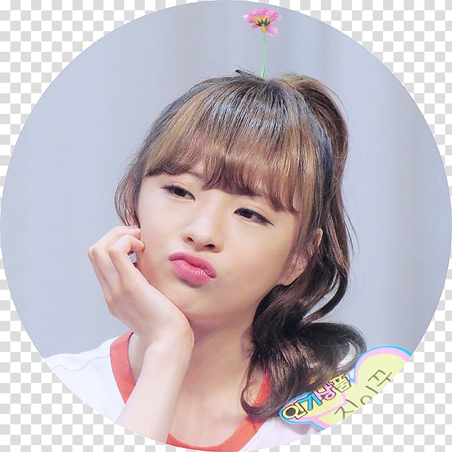 Binnie OH MY GIRL Chin Hair Forehead, Hyojung transparent background PNG clipart