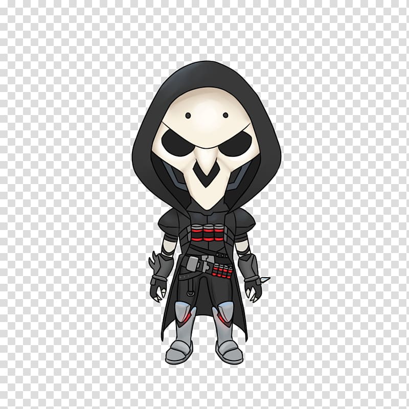 Overwatch Chibi Drawing Fan art REAPER, mercy transparent background PNG clipart