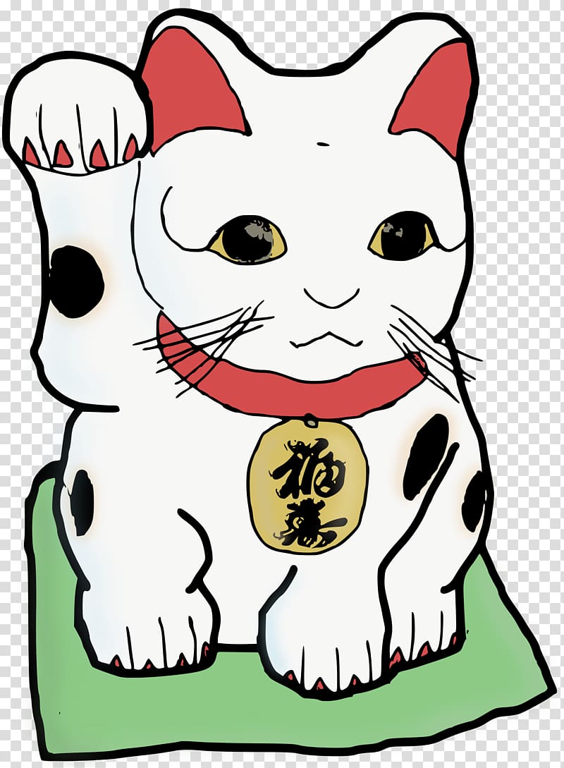 Maneki-neko Luck Cat , maneki neko transparent background PNG clipart