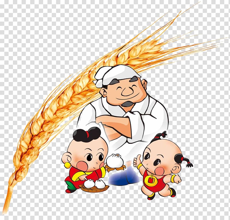 Baozi Cartoon, Wheat pasta transparent background PNG clipart