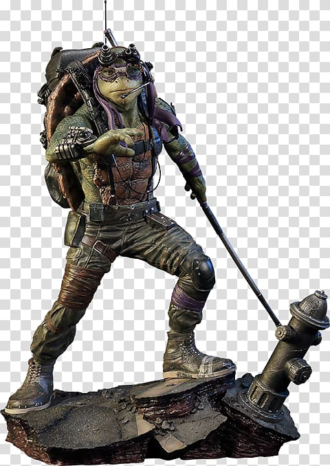 Donatello Leonardo Statue Michaelangelo Teenage Mutant Ninja Turtles, Donatello transparent background PNG clipart