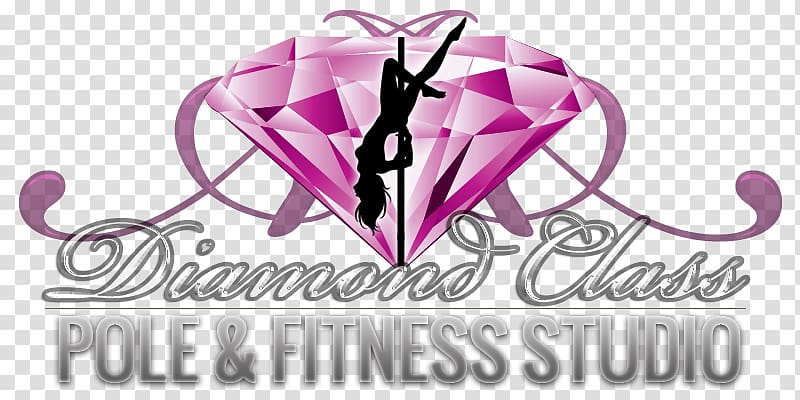 Logo Diamond Class Pole Dance and Fitness Studio Hobart, pole dancer transparent background PNG clipart