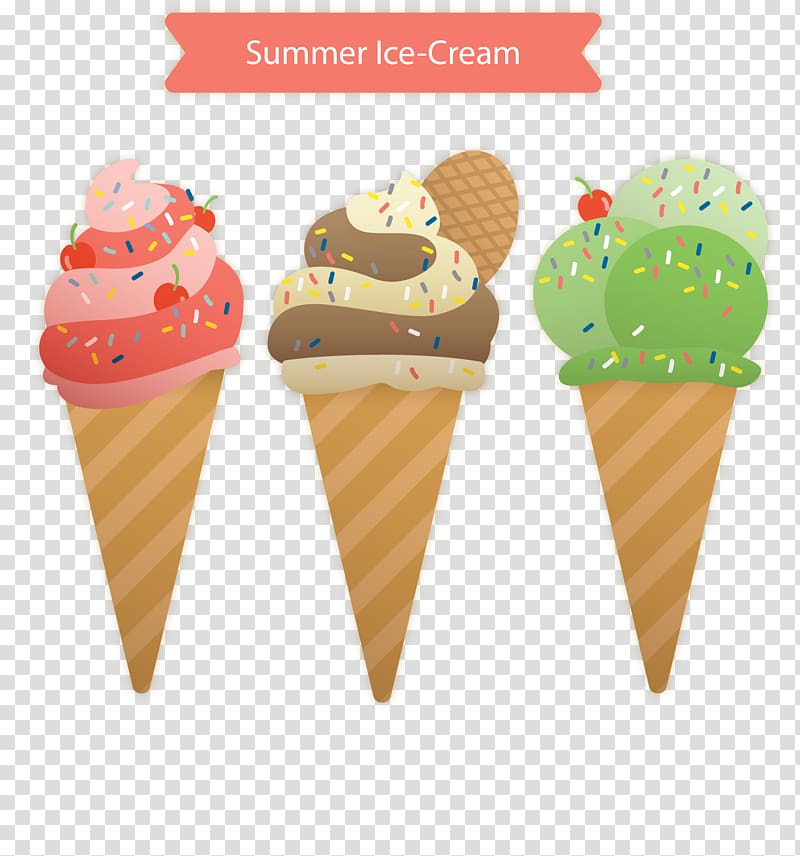 Ice cream cone Biscuit roll, hand-drawn ice cream transparent background PNG clipart