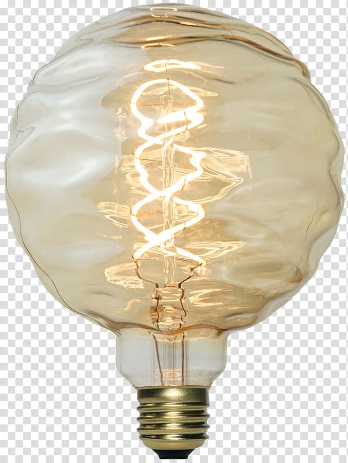 Incandescent light bulb LED filament Lamp Edison screw, light transparent background PNG clipart