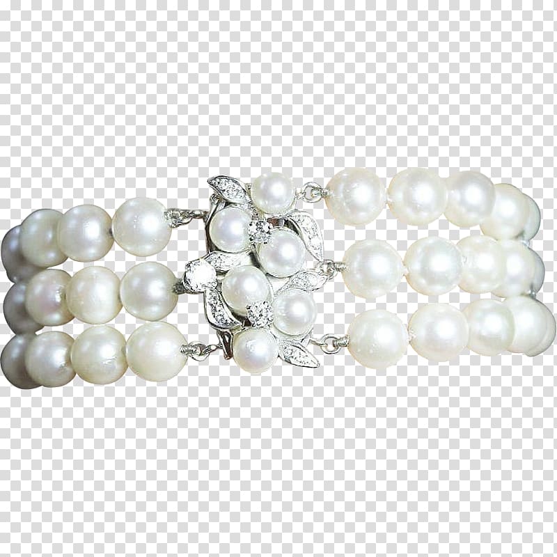 Jewellery Cultured pearl Gemstone Bracelet, vintage background transparent background PNG clipart