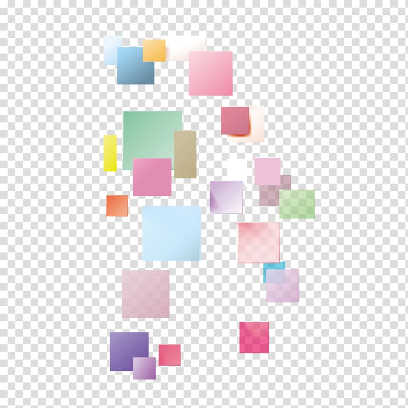 Rainbow Square 3D computer graphics, 3D small colored squares transparent background PNG clipart