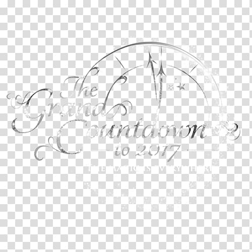 Logo Brand Calligraphy Font, new year countdown transparent background PNG clipart