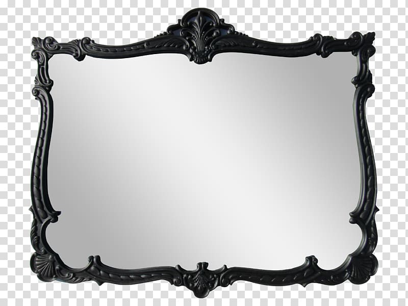 Mirror Frames Decorative arts Black and white, mirror transparent background PNG clipart