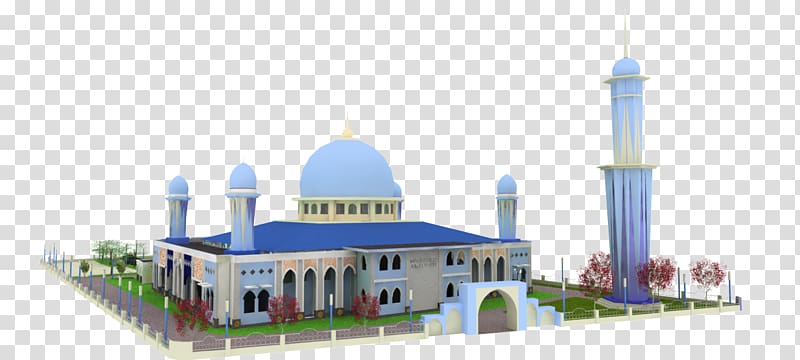 blue and gray mosque illustration, Mosque Sunni Islam Salah Allah, masjid transparent background PNG clipart