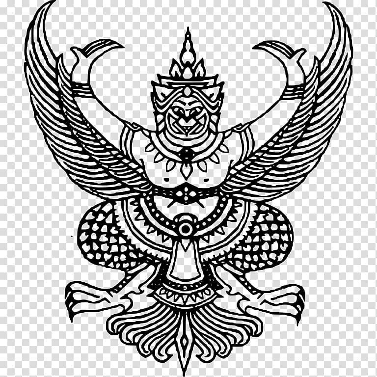 Garuda Emblem of Thailand Nāga Mahabharata, garuda transparent background PNG clipart