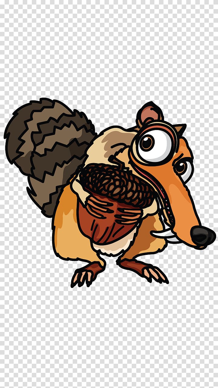 Scrat Squirrel Drawing Ice Age , ice age squirrel love transparent background PNG clipart