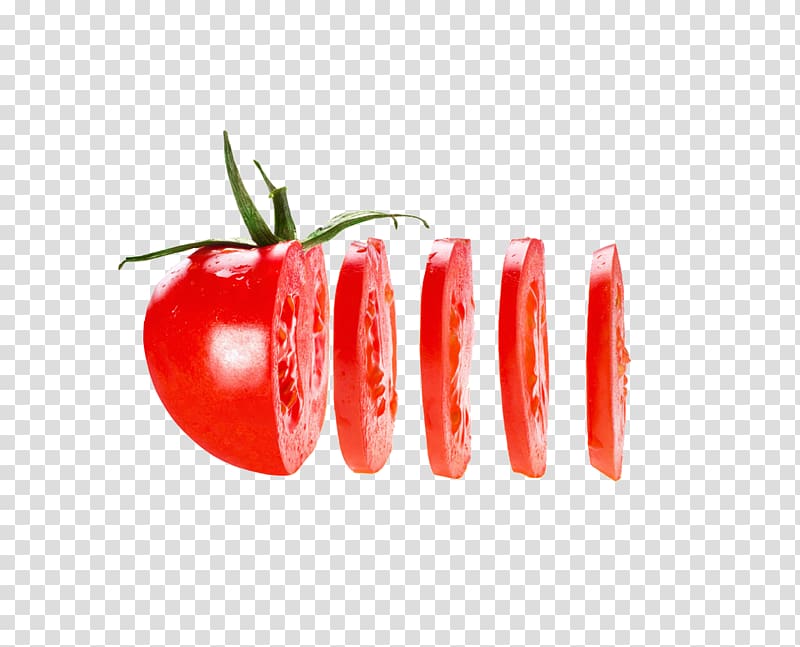 sliced red tomato, Cherry tomato Italian tomato pie San Marzano tomato Tomato knife Fruit, tomato transparent background PNG clipart