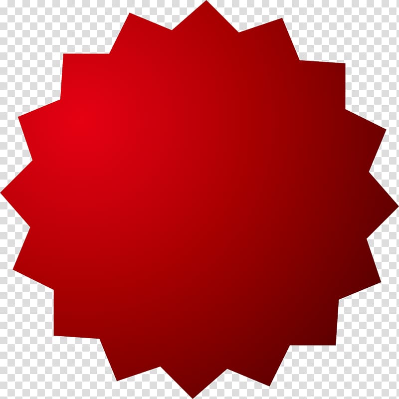 red patch , , Red Star label transparent background PNG clipart