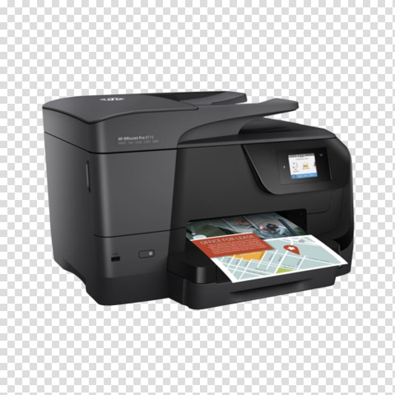 Hewlett-Packard HP Officejet Pro 8715 Multi-function printer, hewlett-packard transparent background PNG clipart