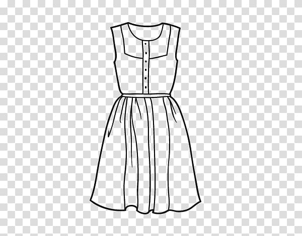 Dress Drawing Clothing Coloring book Pattern, summer Book transparent background PNG clipart