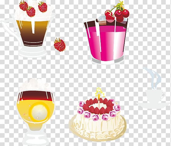 Juice Coffee Cake Drink, Fountain drink cake transparent background PNG clipart