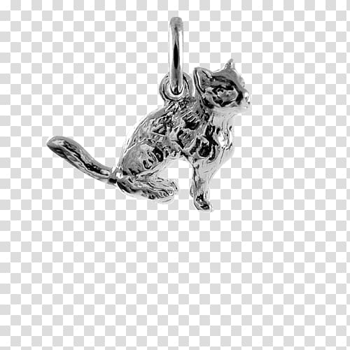 Cat Charms & Pendants Charm bracelet Silver Jewellery, Cat Ears Ring transparent background PNG clipart