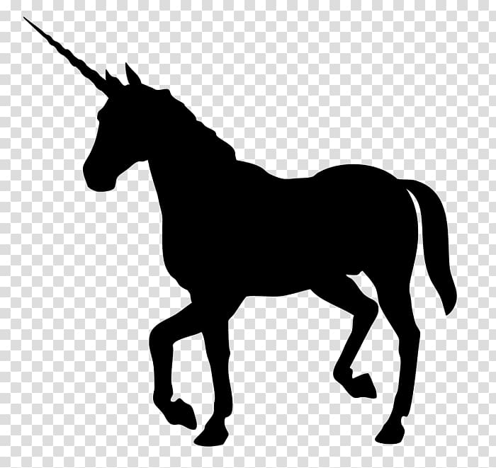 Unicorn Clipart Black And White