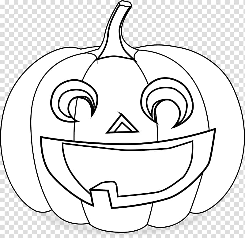 Jack-o\'-lantern Drawing , black and white transparent background PNG clipart