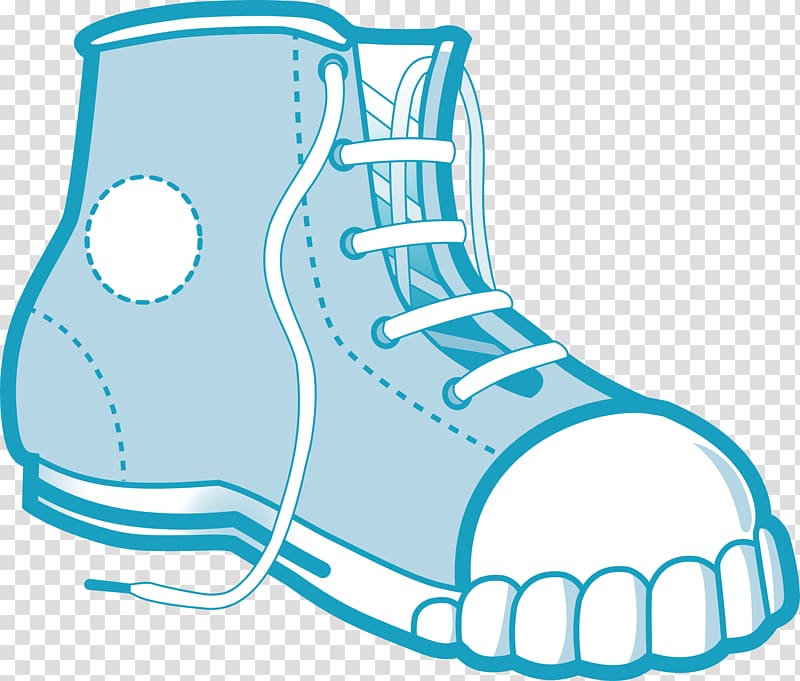 Boot Shoe , Dreamy blue shoes transparent background PNG clipart