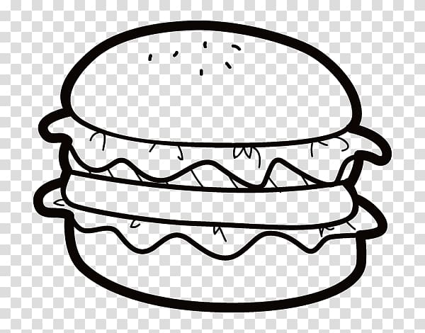 Hamburger Drawing Junk food Fast food, junk food transparent background PNG clipart