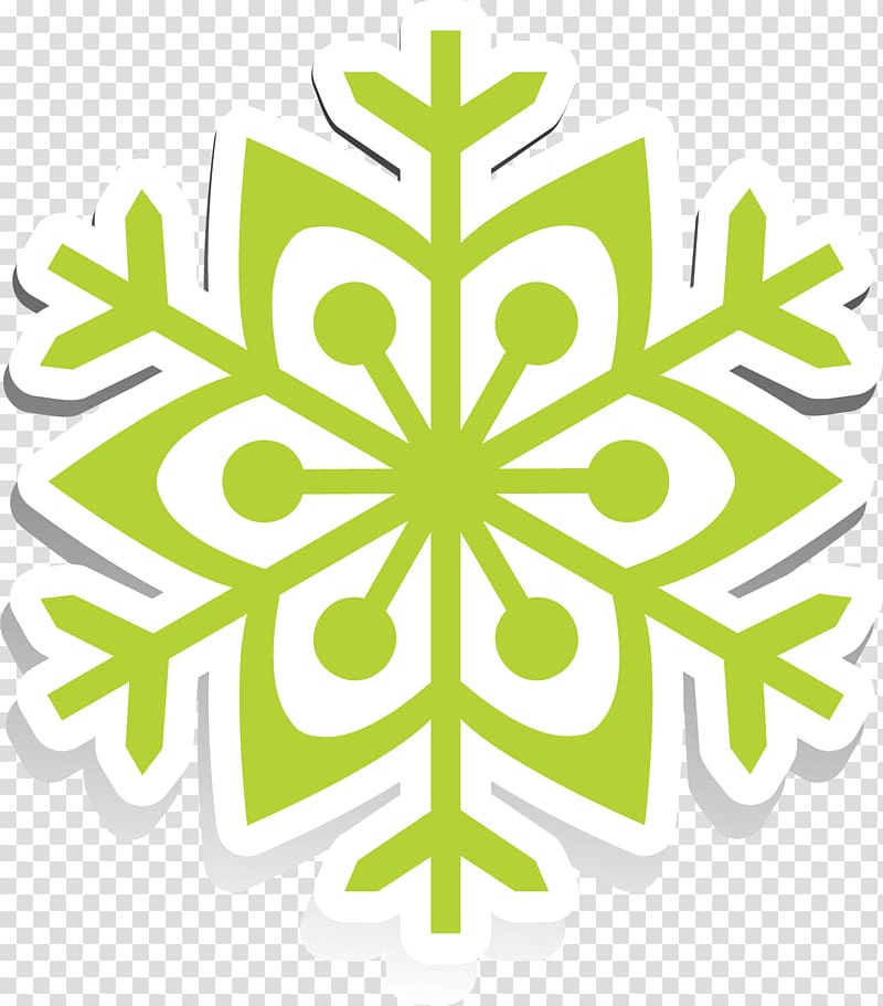 Paper Hole punch Craft Rubber stamp Snowflake, Simple green flowers transparent background PNG clipart