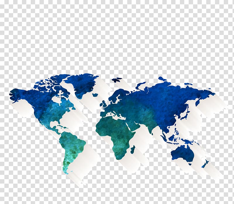 World map illustration, cartoon map transparent background PNG clipart