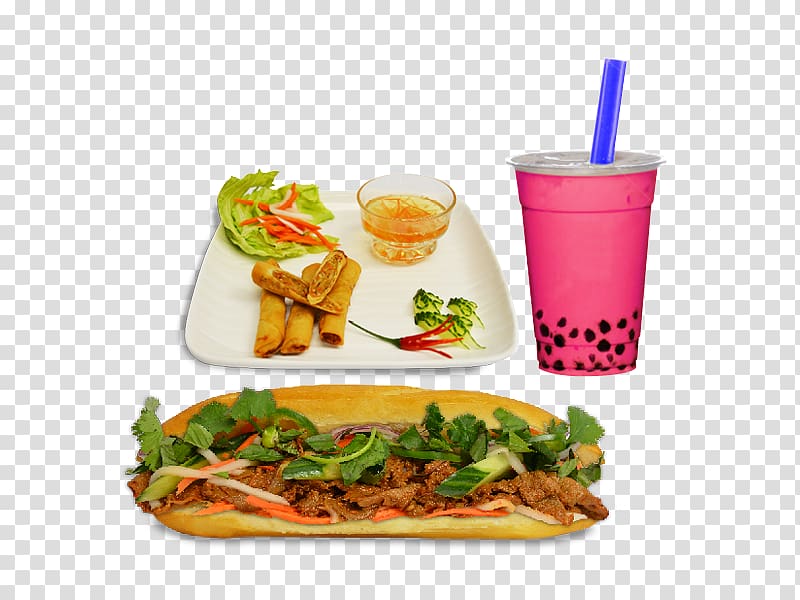 Vegetarian cuisine Bánh mì Satay Spring roll Peanut sauce, Spring Rolls transparent background PNG clipart