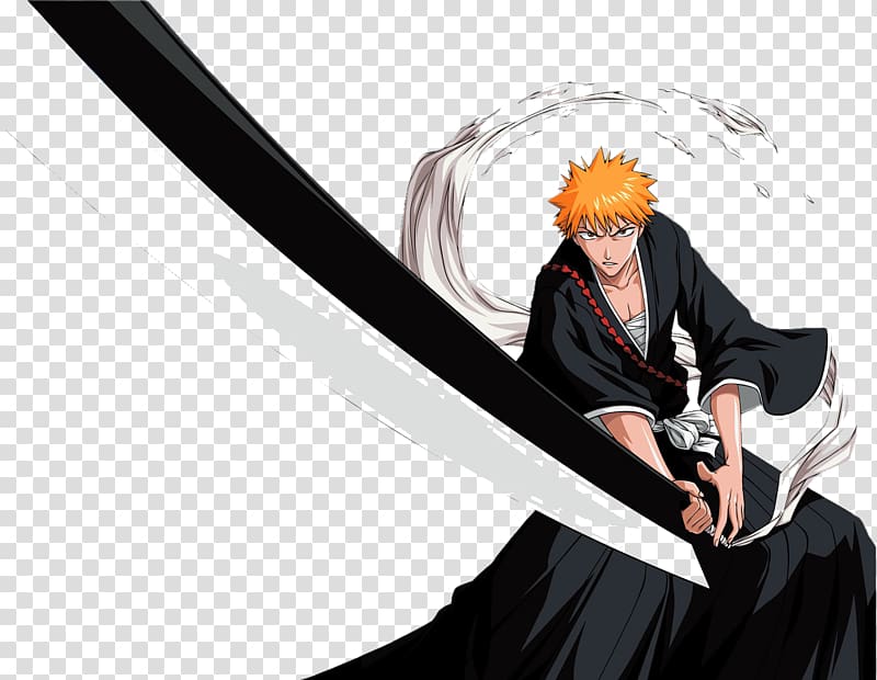 Ichigo Kurosaki Kenpachi Zaraki Rukia Kuchiki Su014dsuke Aizen Zangetsu, Ichigo Background transparent background PNG clipart