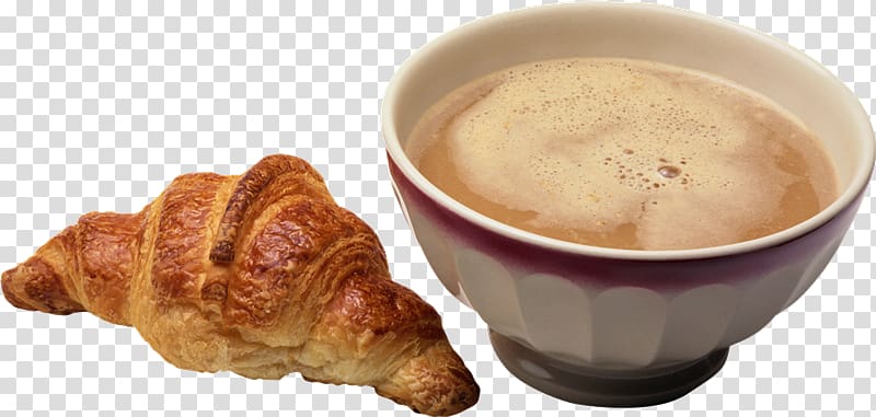 Cappuccino Breakfast Coffee Toast Café au lait, Tw transparent background PNG clipart