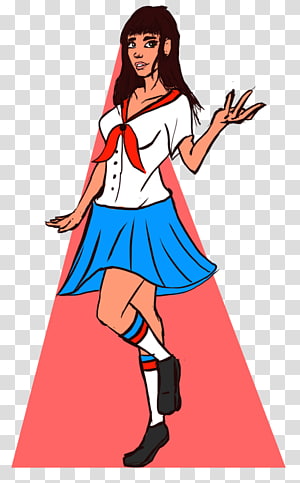 Costume Cartoon Character , girl School transparent background PNG clipart thumbnail