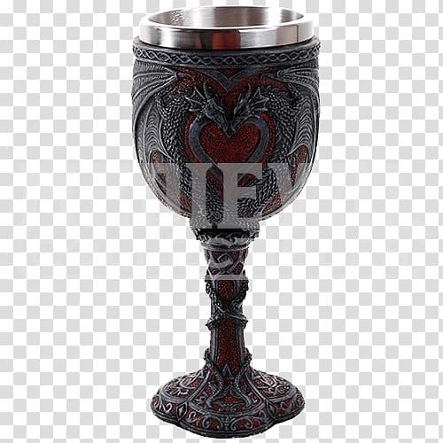 Chalice Wine glass Wicca Dragon Cup, dragon transparent background PNG clipart