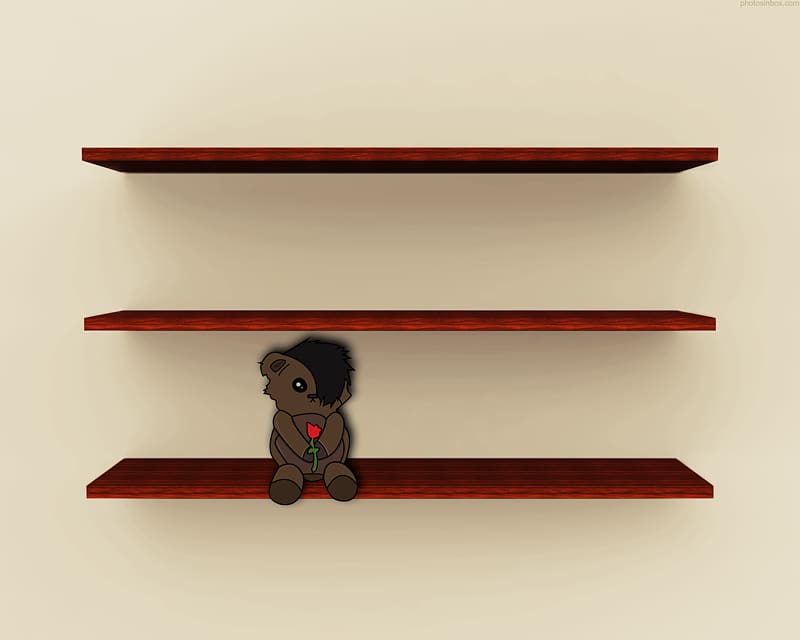 Teddy bear Shelf Desktop , Store Shelf transparent background PNG clipart