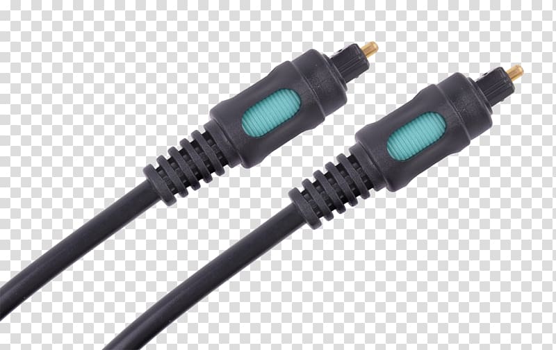 Electrical cable Electrical connector Phone connector TOSLINK Optical fiber cable, kabel transparent background PNG clipart