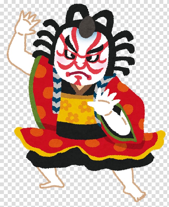 Kabuki-za Kumadori Culture of Japan Theatre of Japan, actor transparent background PNG clipart