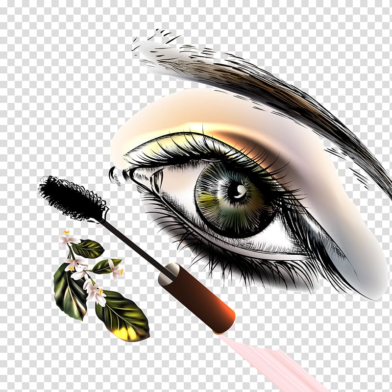 Eyebrow Euclidean , Hand-painted Eyes material transparent background PNG clipart