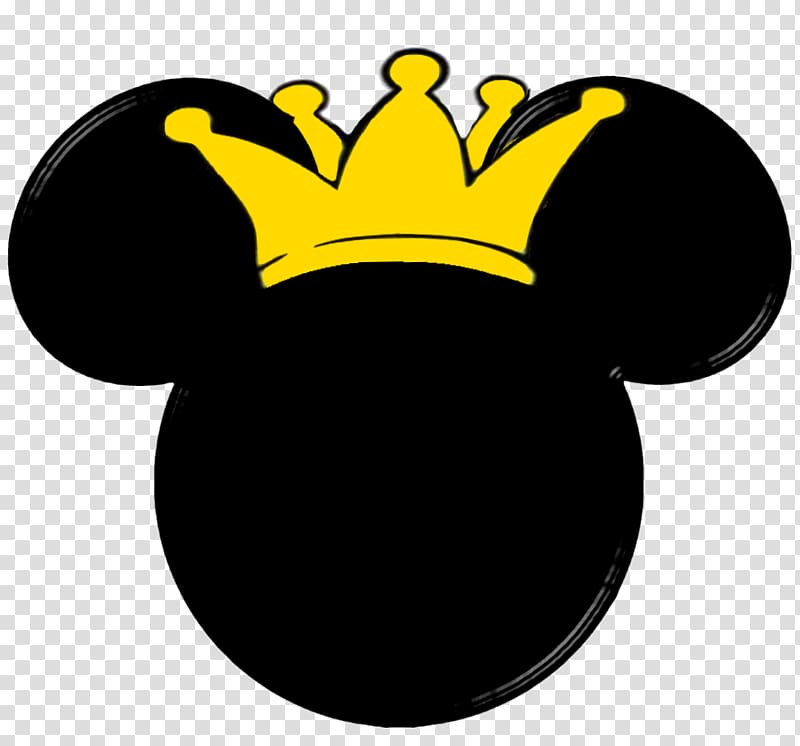 Mickey Mouse with crown art, Mickey Mouse Minnie Mouse Silhouette , Printable Mickey Mouse Head transparent background PNG clipart