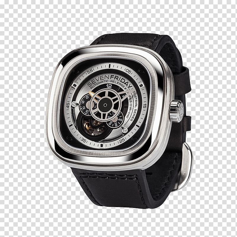 SevenFriday Watch Jewellery Stainless steel Brushed metal, kenny omega transparent background PNG clipart