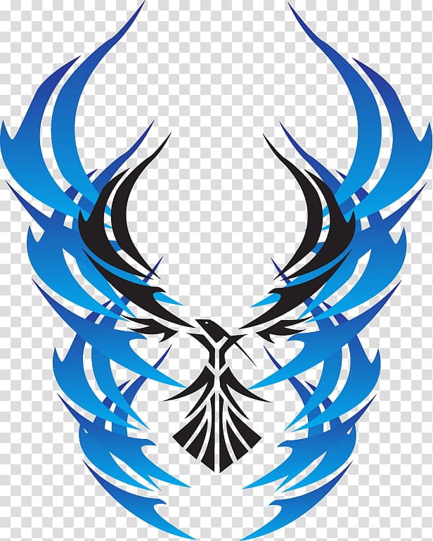 Blue Phoenix Logo, Phoenix transparent background PNG clipart