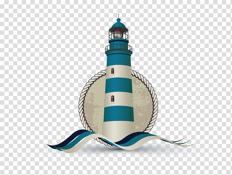blue and white light house illustration, Logo Lighthouse Drawing, lighthouse transparent background PNG clipart